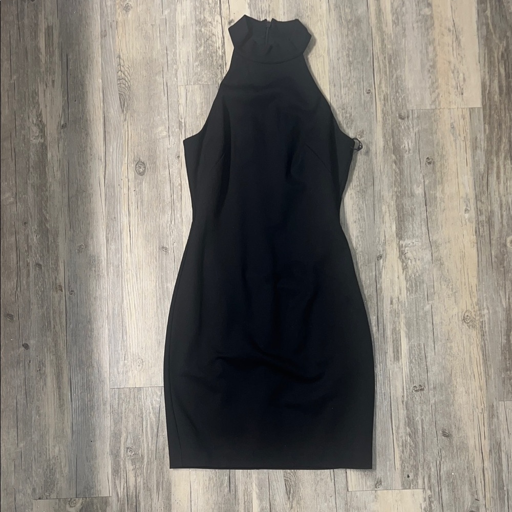 White House Black Market Black Backless Dress. New with tags.